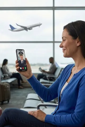 Piloto de aerolinea en cabina - consulta profesional para miedo a volar